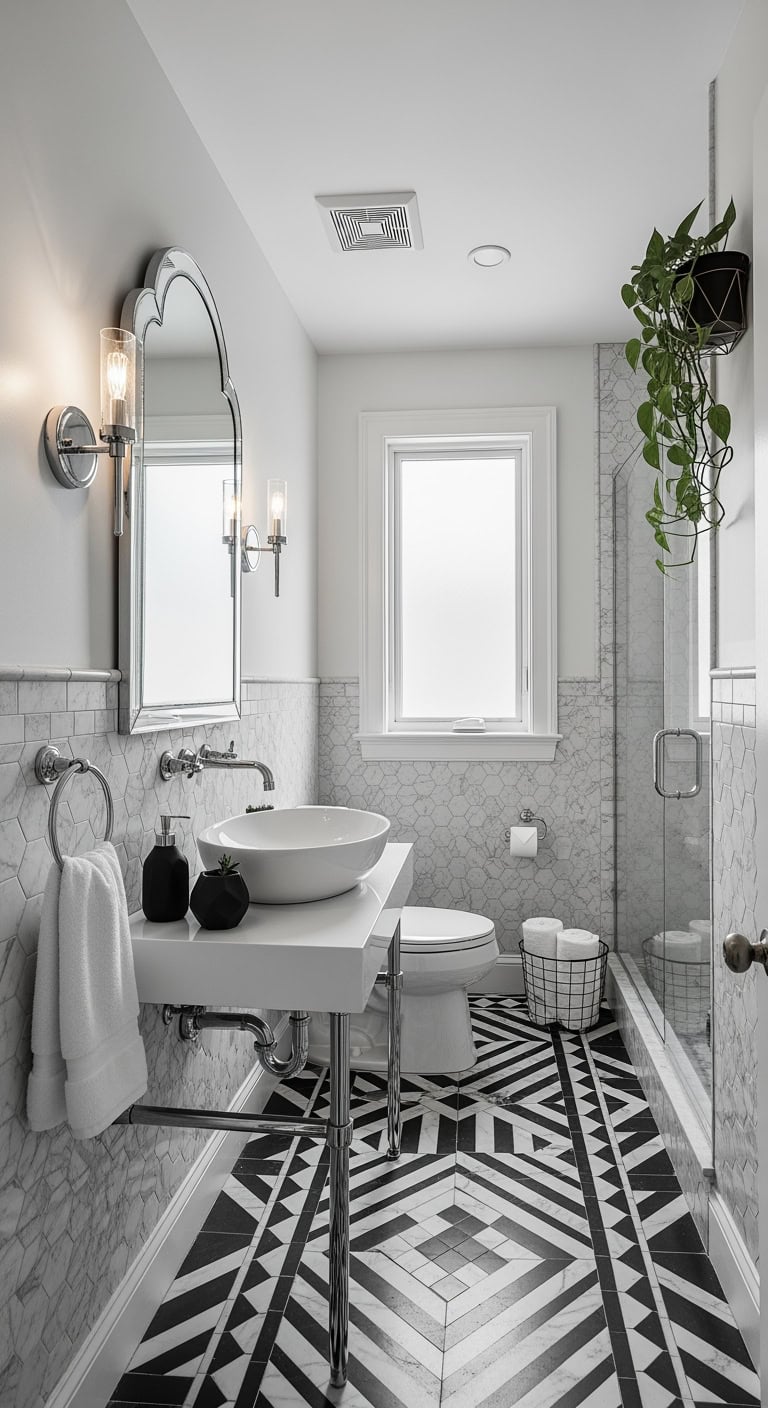 glamorous black and white artdeco