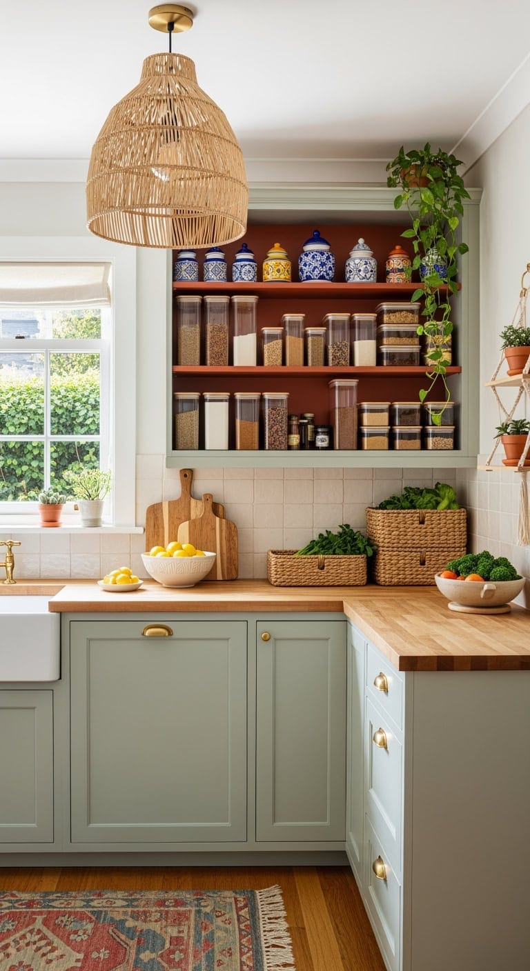 global inspired stackable pantry organization