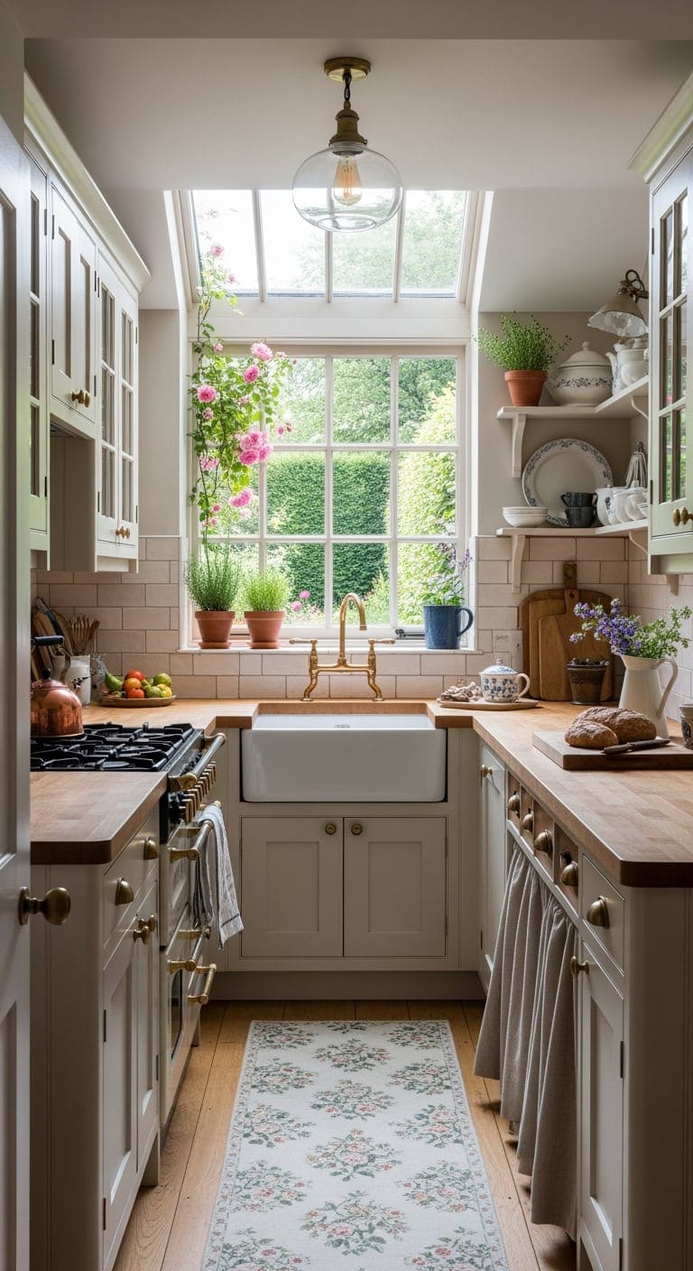 greenhouse window english country kitchen
