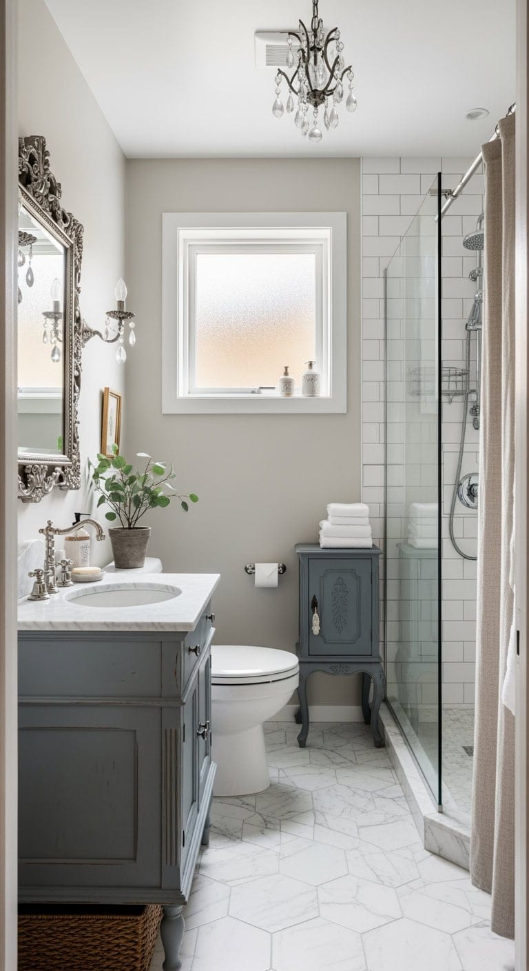 gustavian gray petite storage