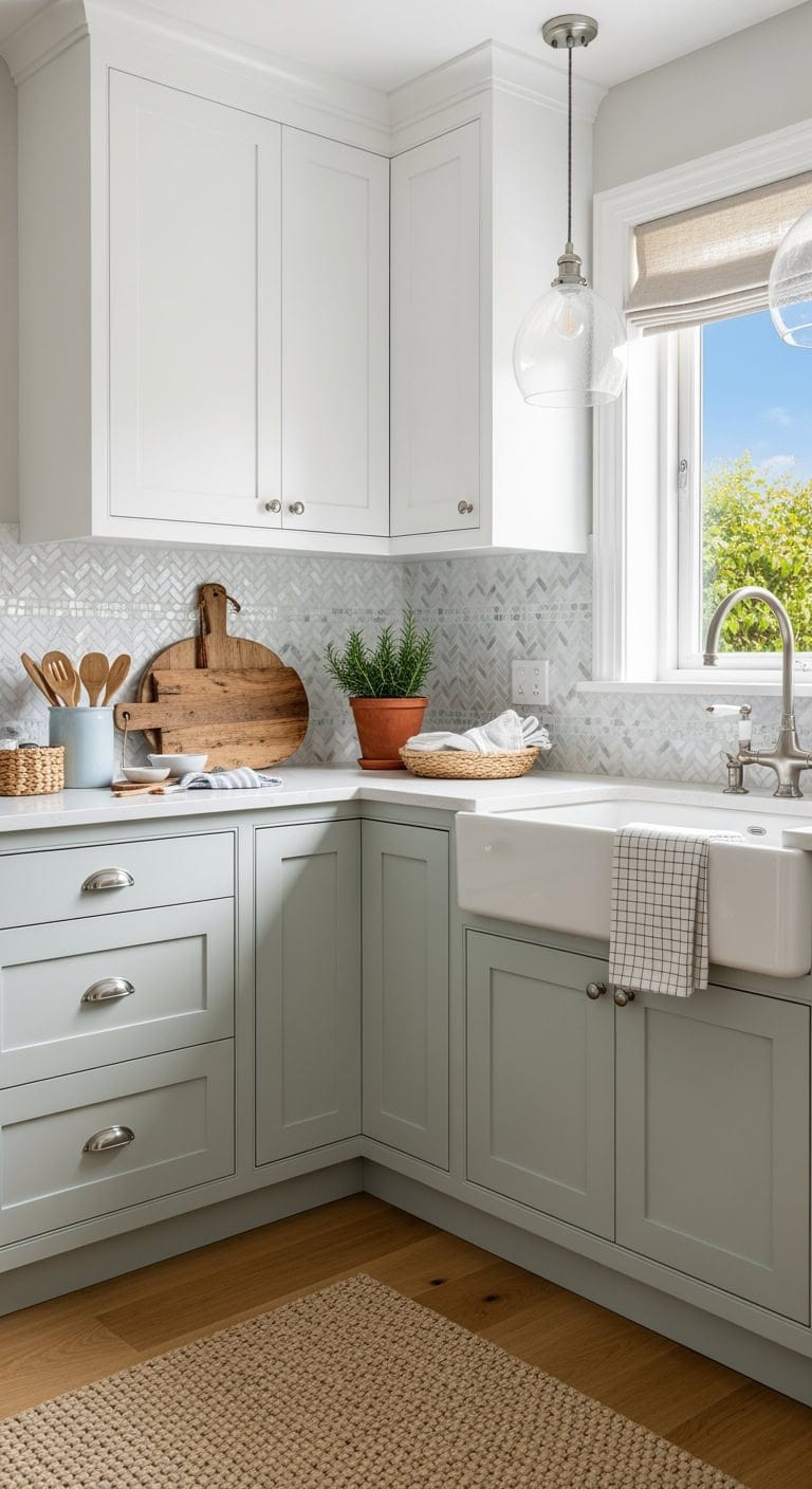 hamptons coastal bijou backsplash