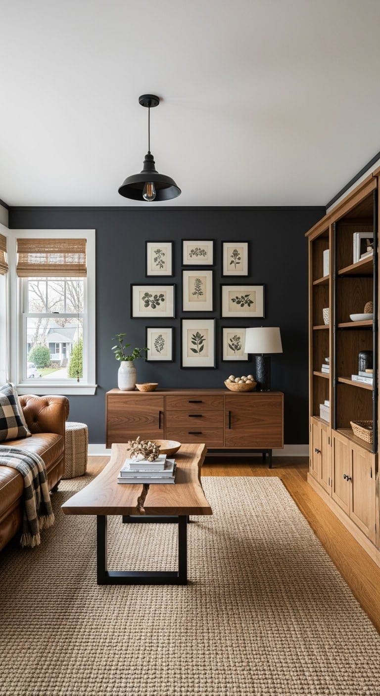 handcrafted wood with blackhardware