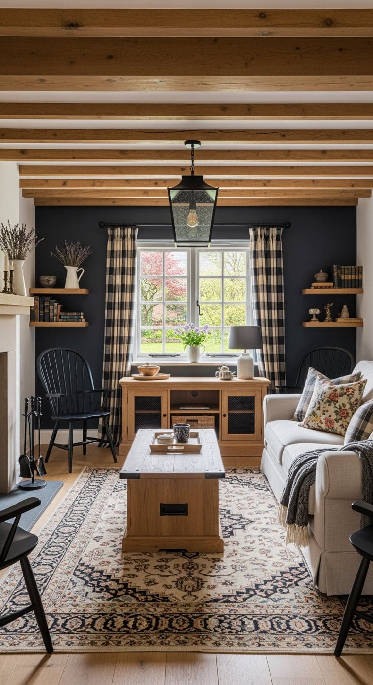 honey toned beams black windsor