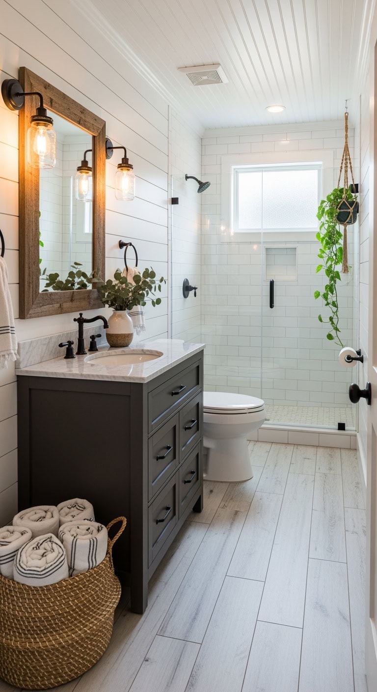 horizontal farmhouse shiplap charm