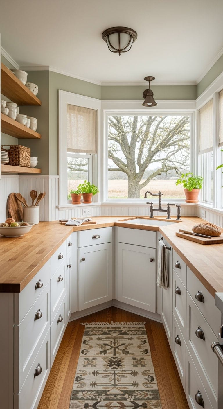 horizontal prairie craftsman kitchen