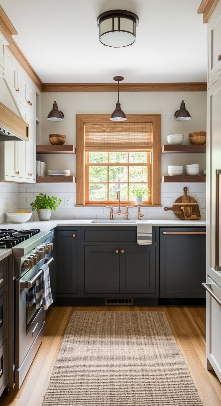 horizontal prairie inspired kitchen elongation