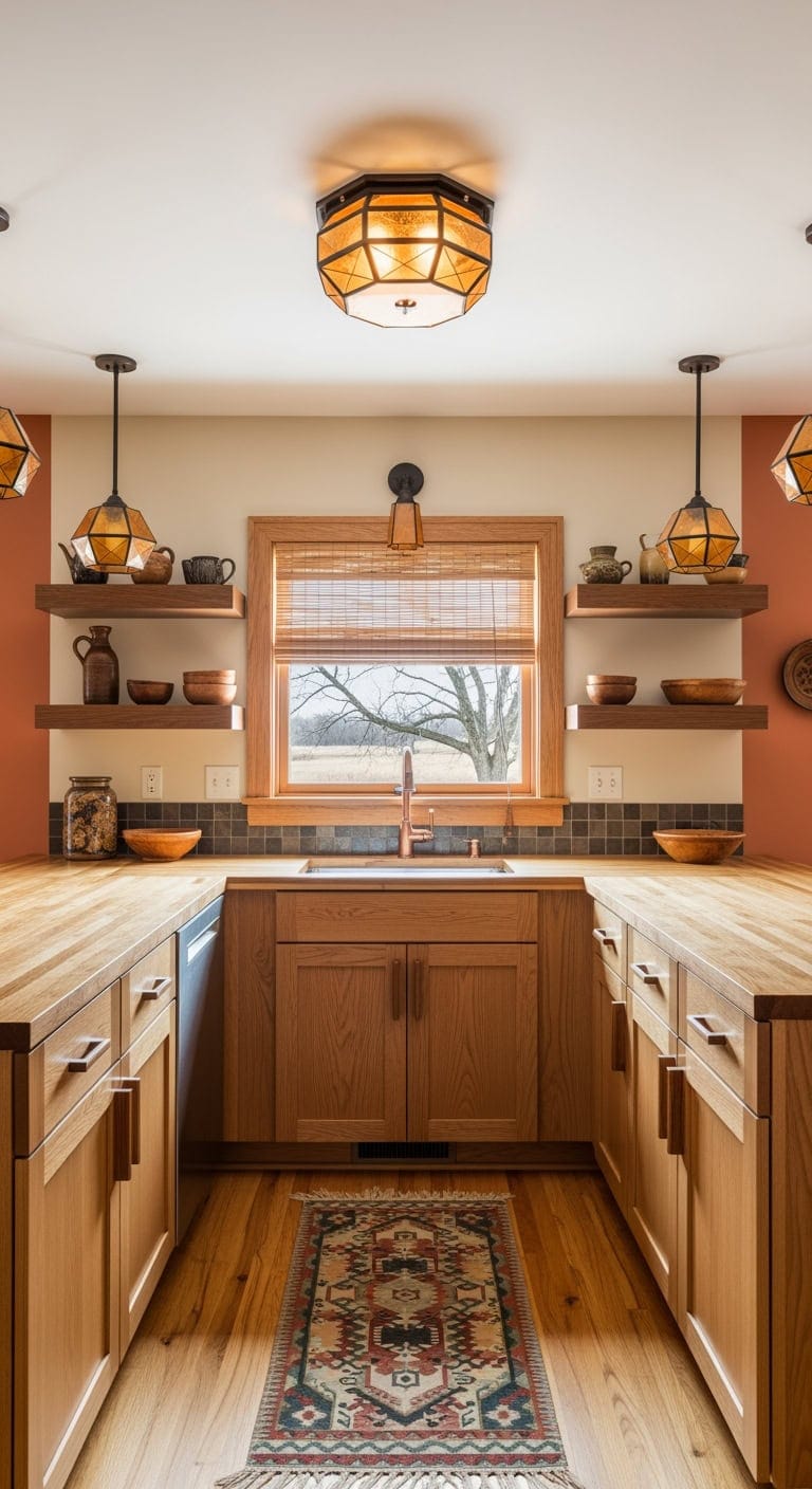 horizontal wood lined flowing spaces