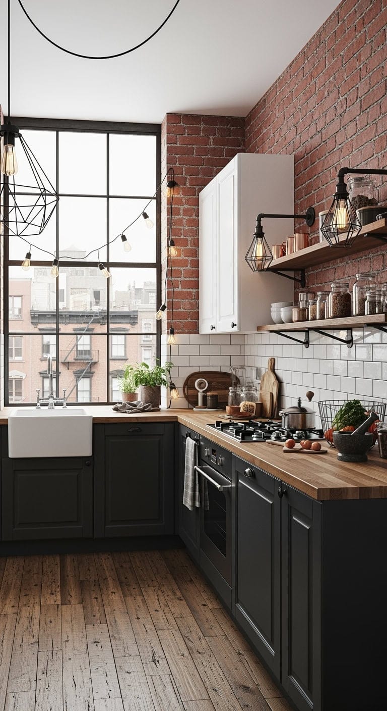 industrial edison bulb kitchen charm