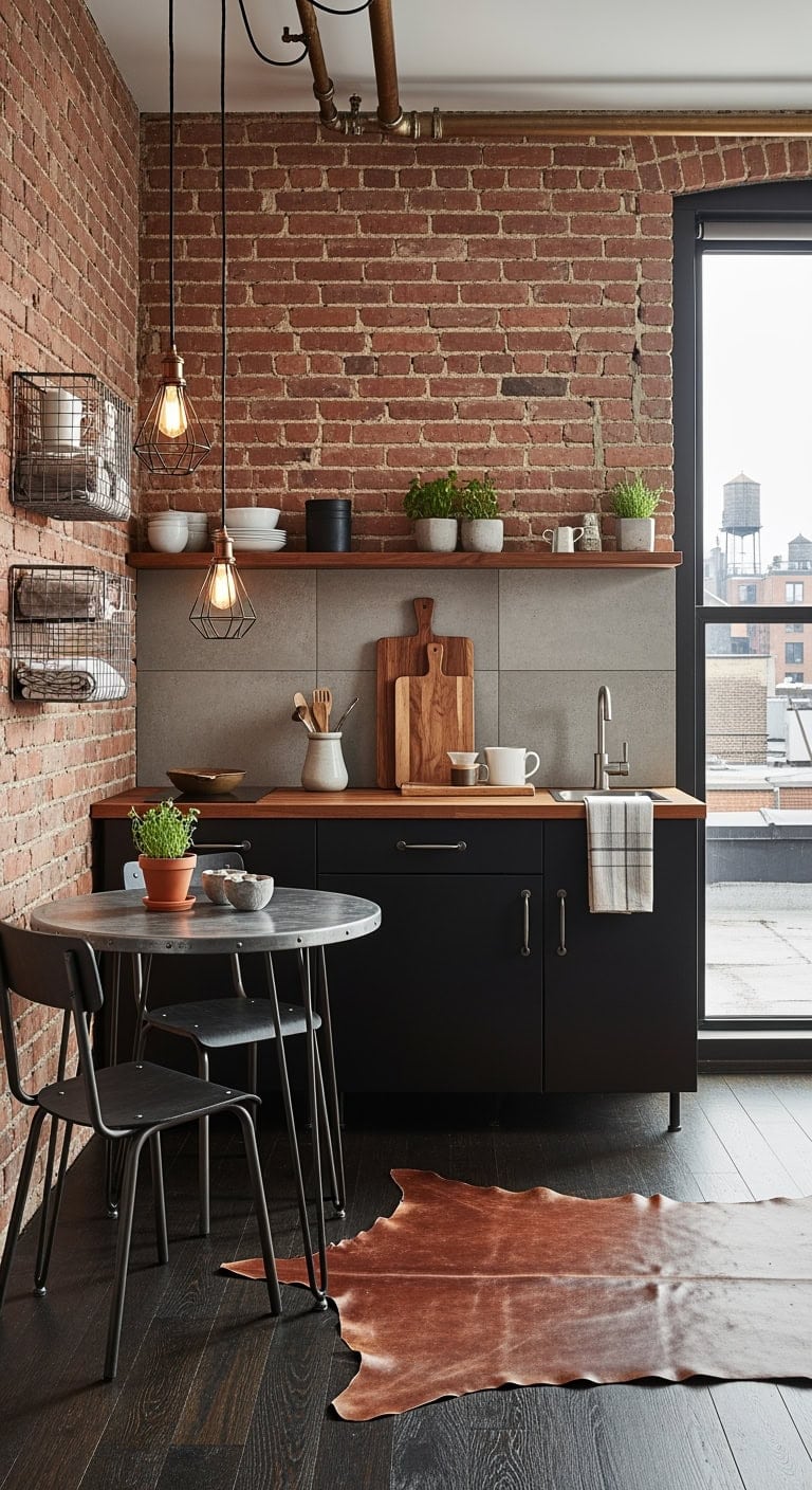 industrial inspired compact dining solutions