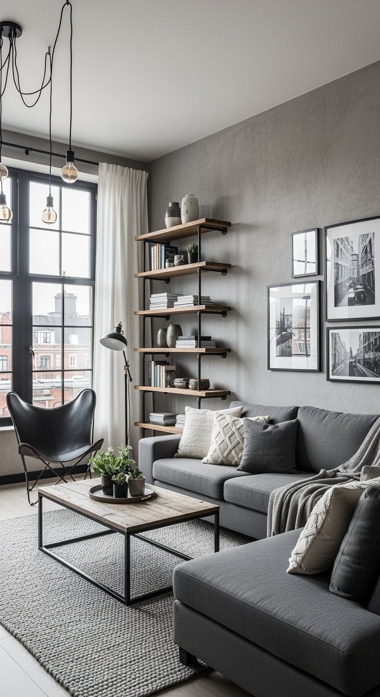 industrial metal concrete edison