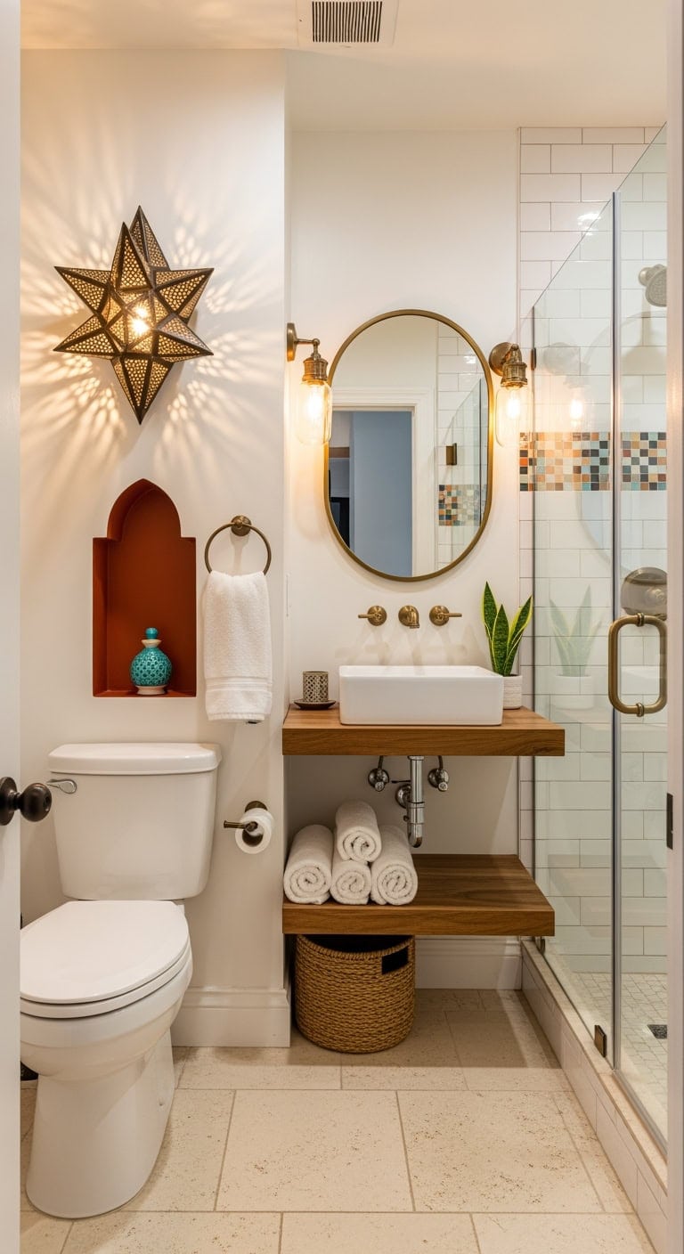 intricate moroccan metal lantern