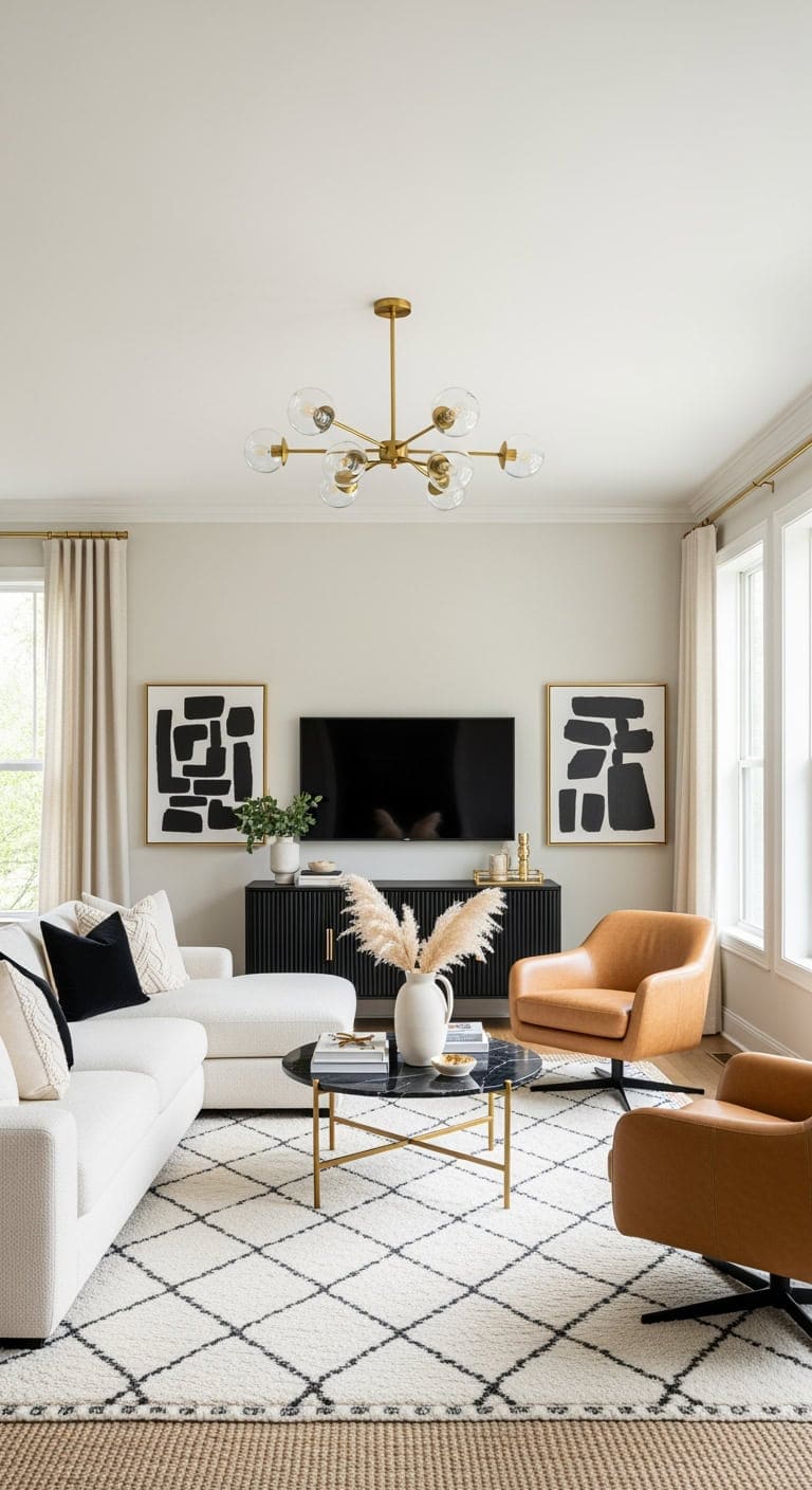 layered cream black gold