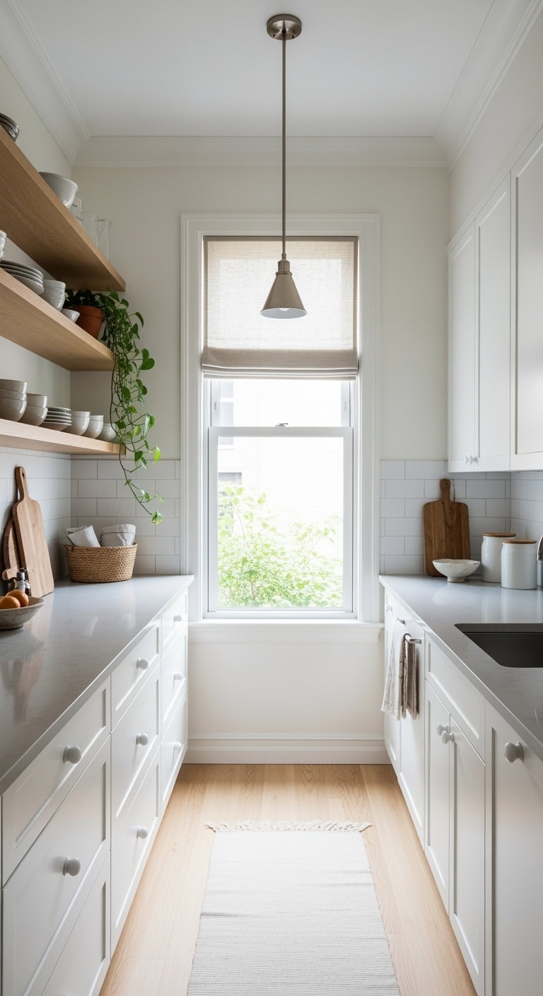 light filled scandinavian kitchen styling