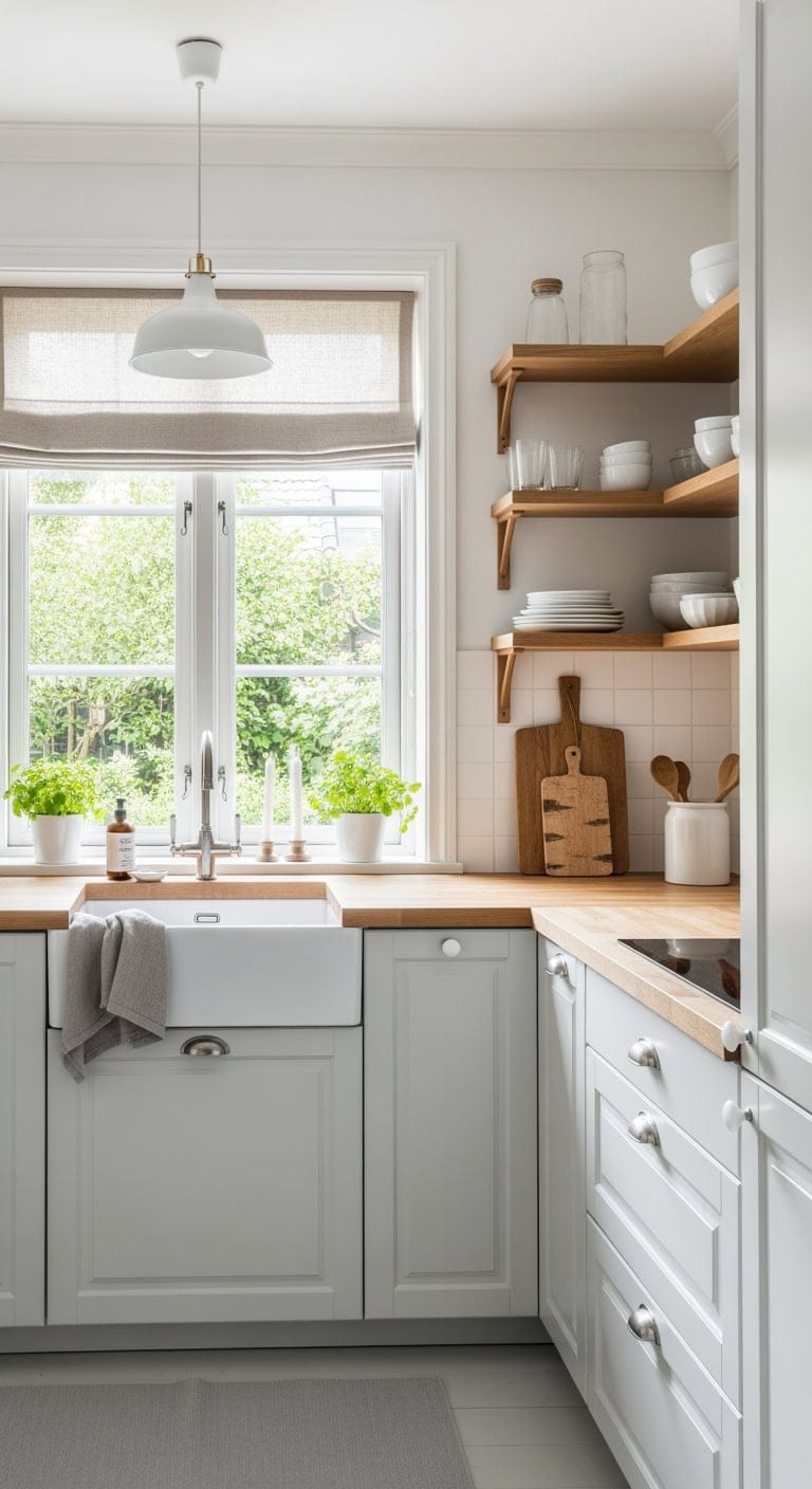 light oak scandinavian kitchen vibe
