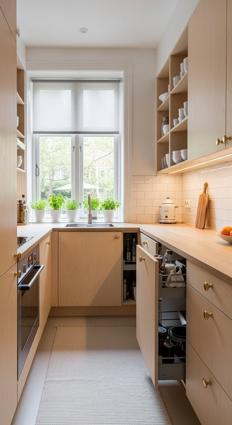 light wood scandinavian bright storage