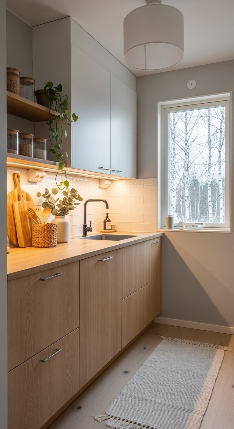 light wood scandinavian kitchen hygge