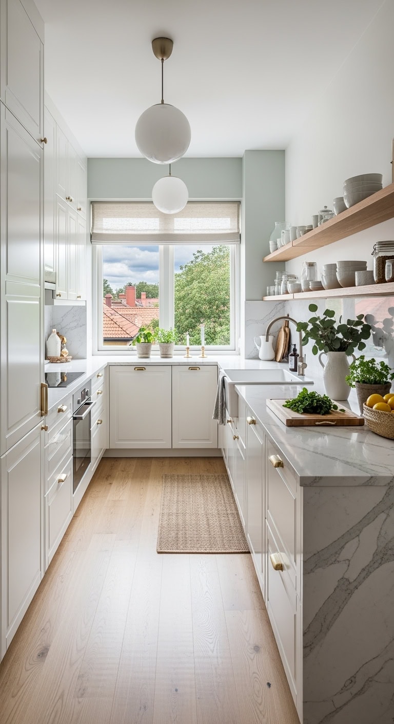 light wood scandinavian kitchen