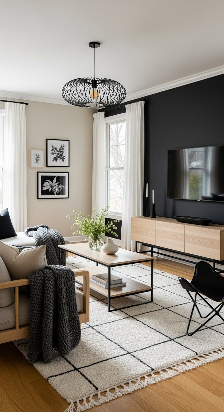 light woods bold black accents