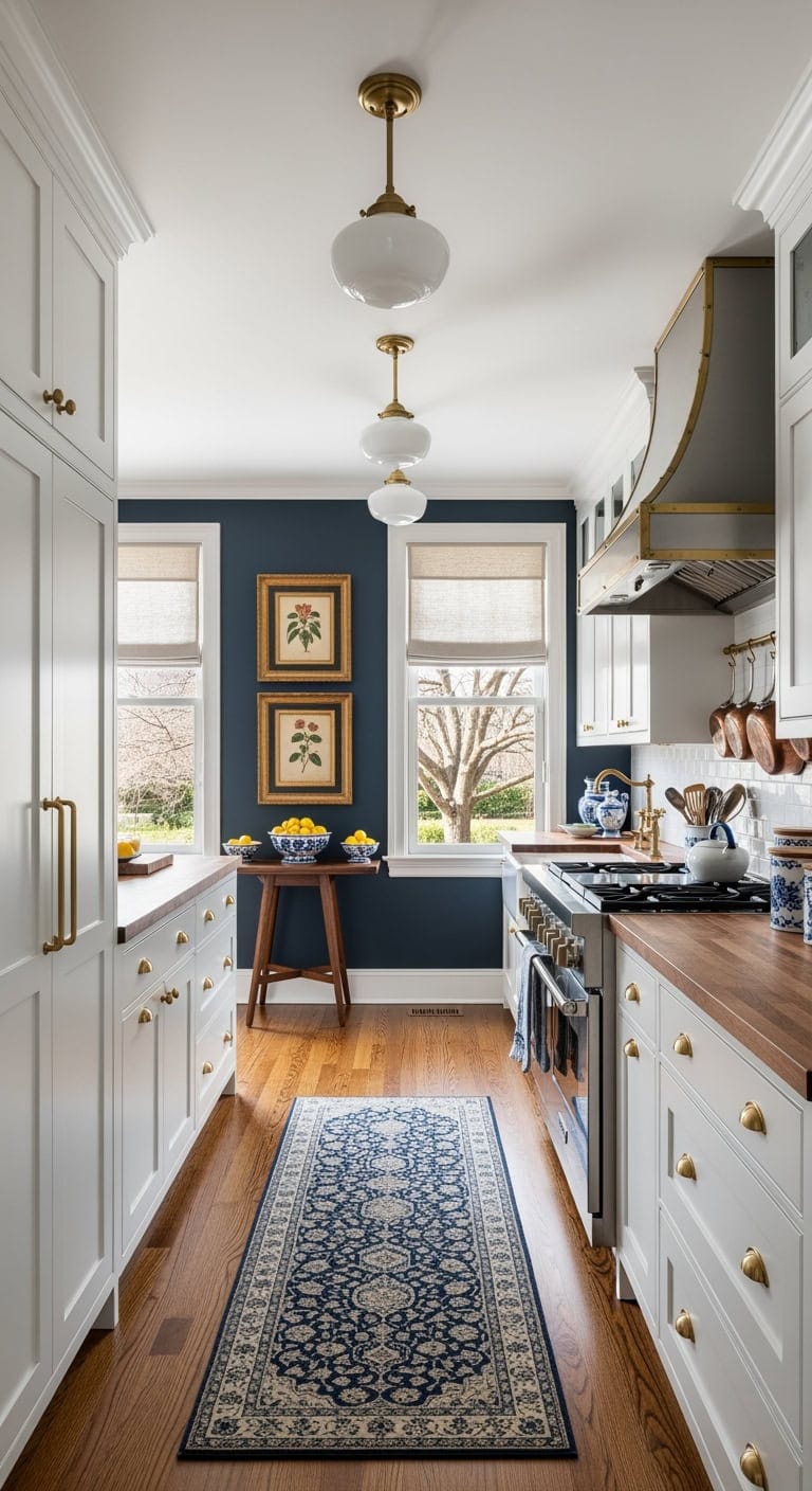 linear traditional elegant kitchen