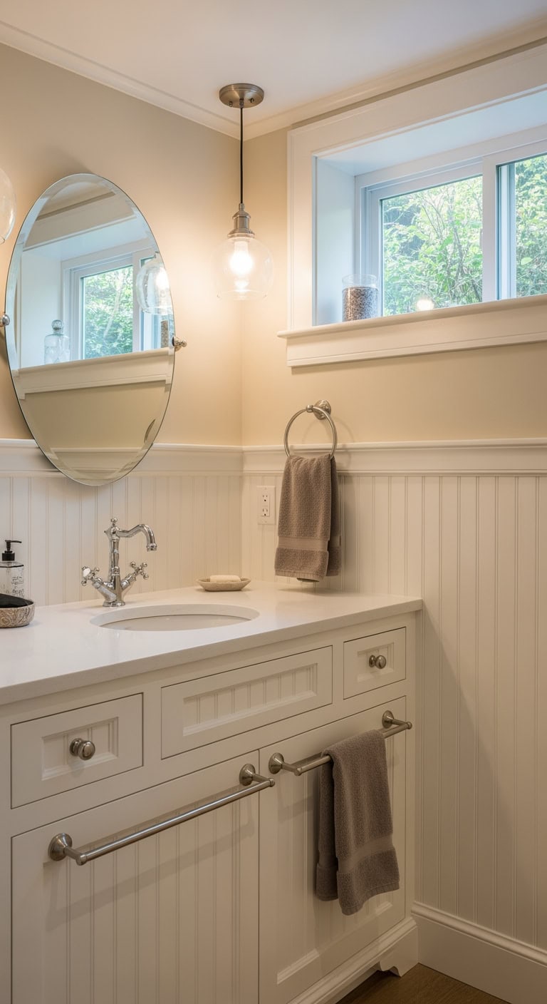 maximize space in tiny bathroom