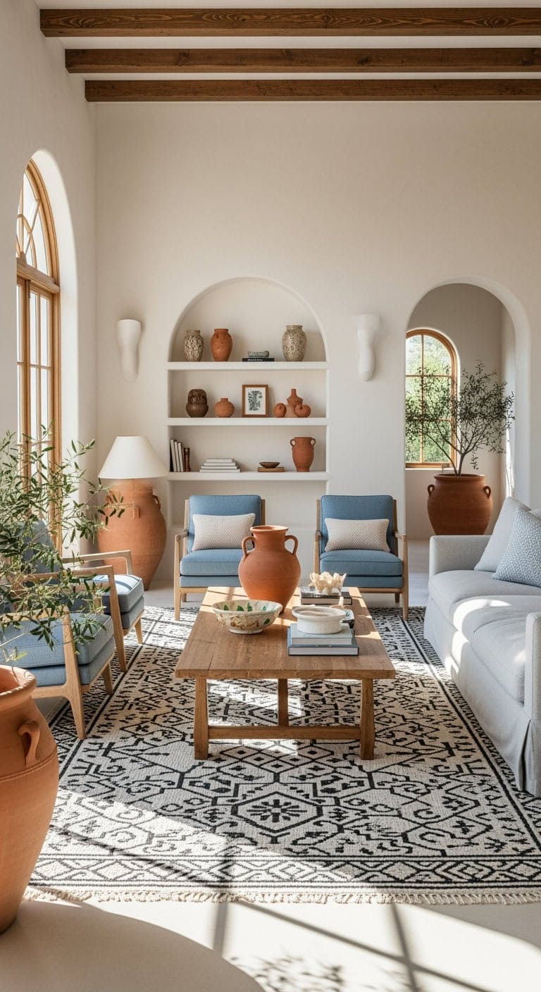 mediterranean terracotta mosaic chic