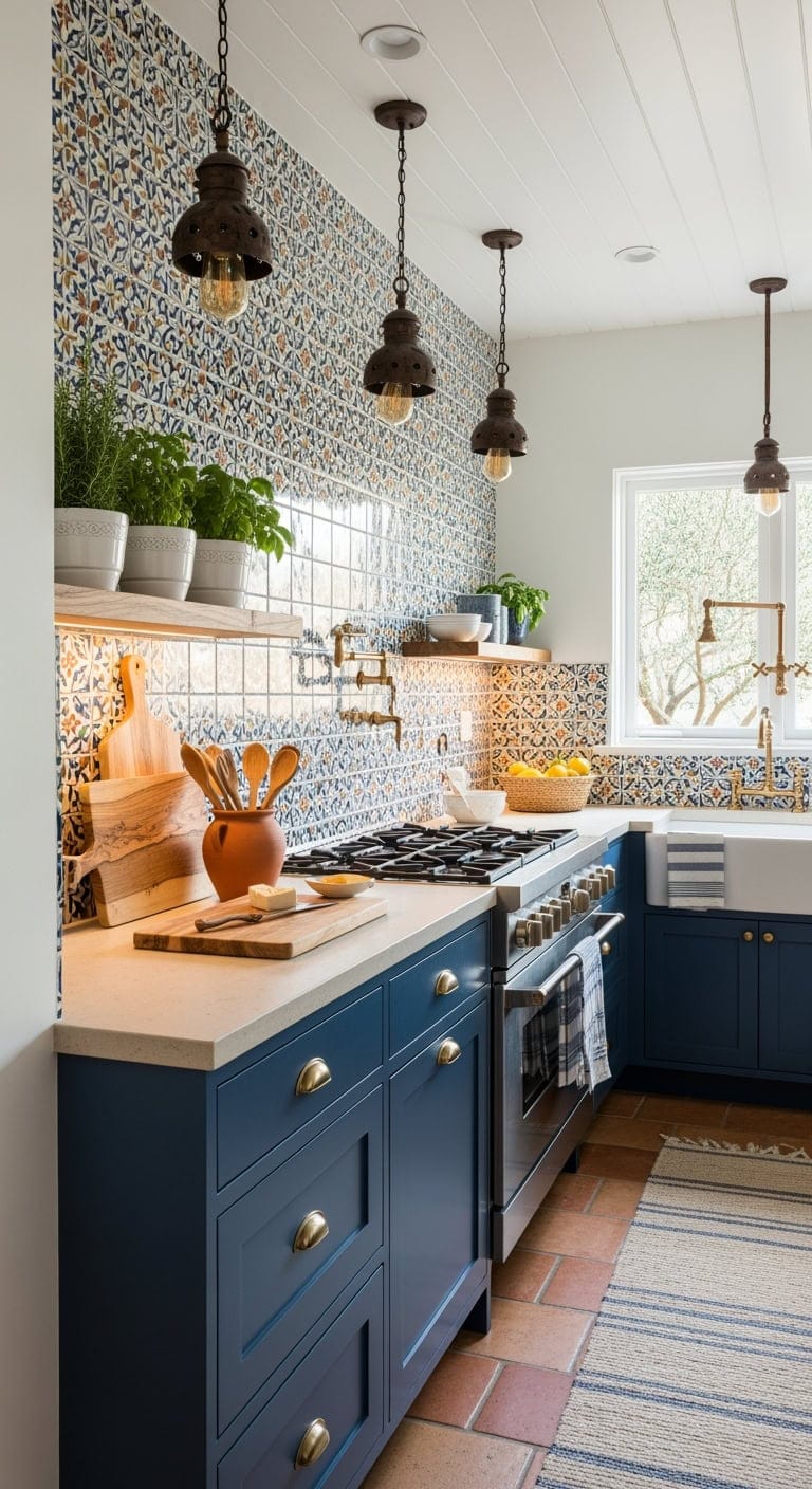 mediterranean tile backsplash makeover