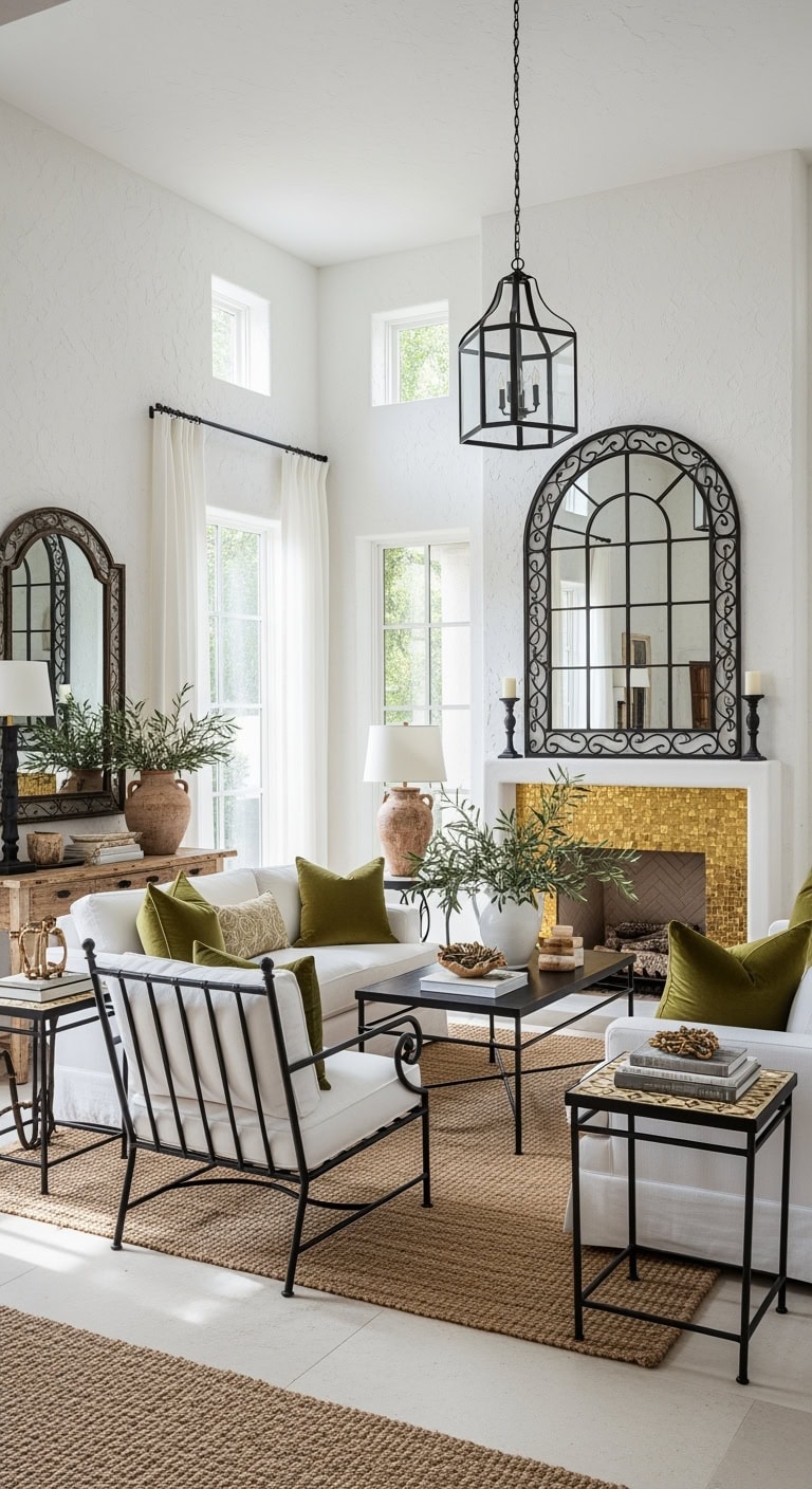 mediterranean white black gold