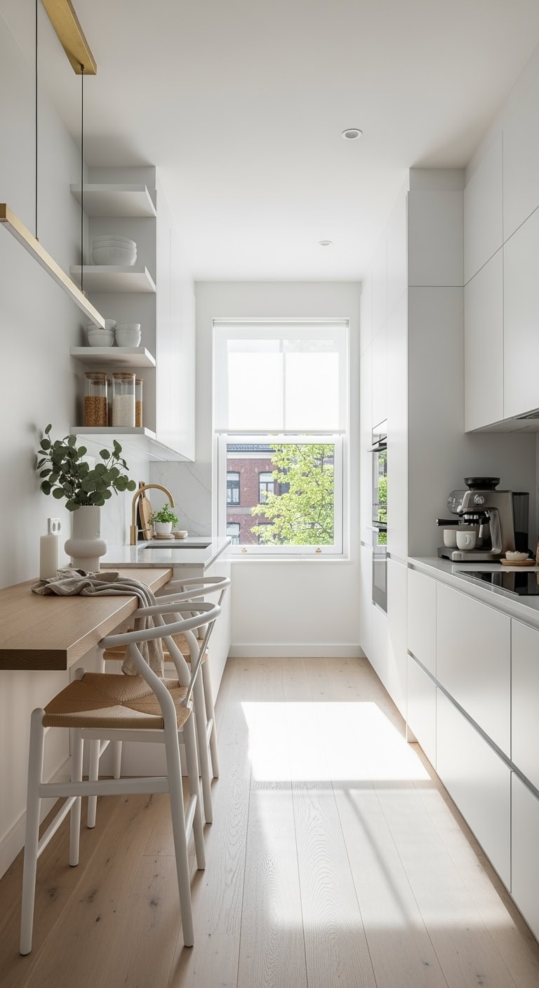 minimalist scandinavian breakfast bar
