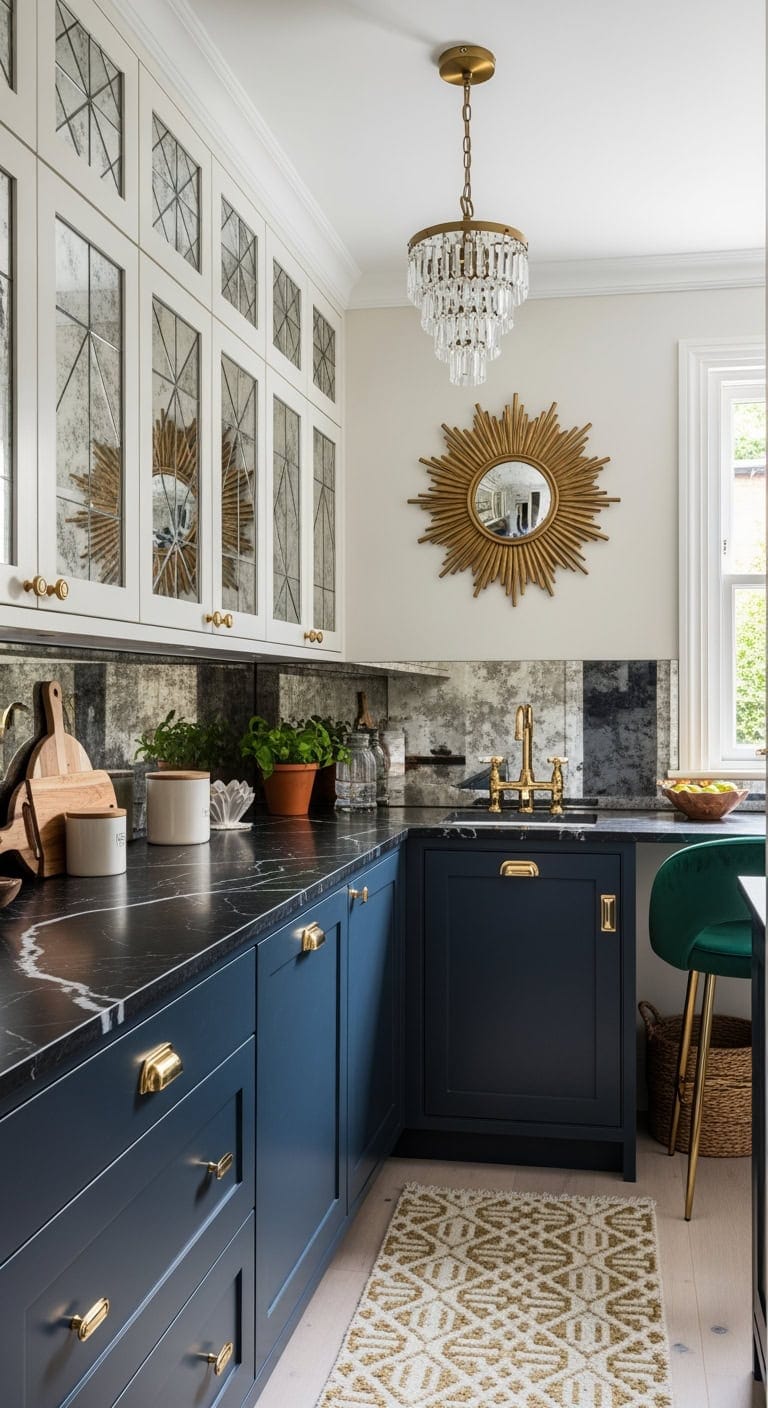 mirrored art deco glamor