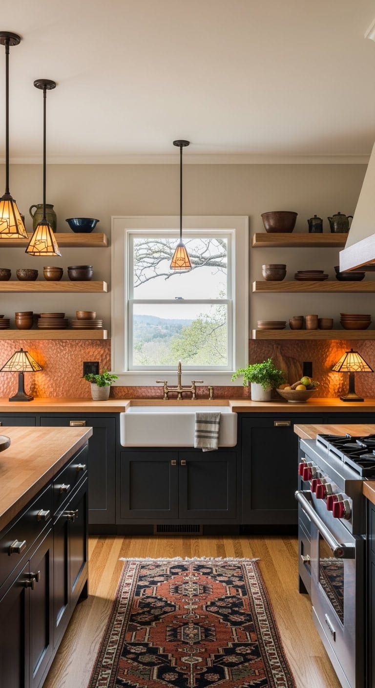 mission style kitchen architectural charm