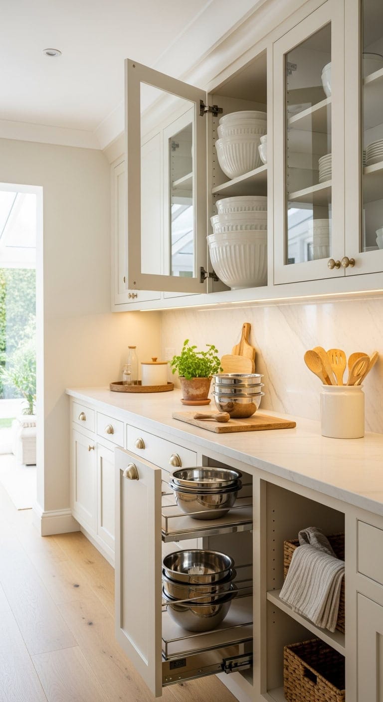 nested shallow mixing bowls