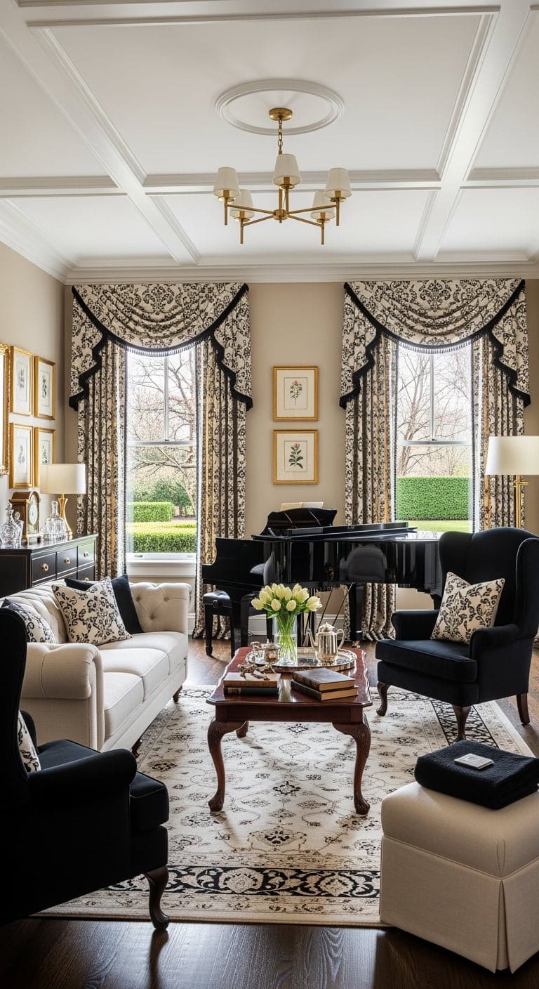 old money cream and black