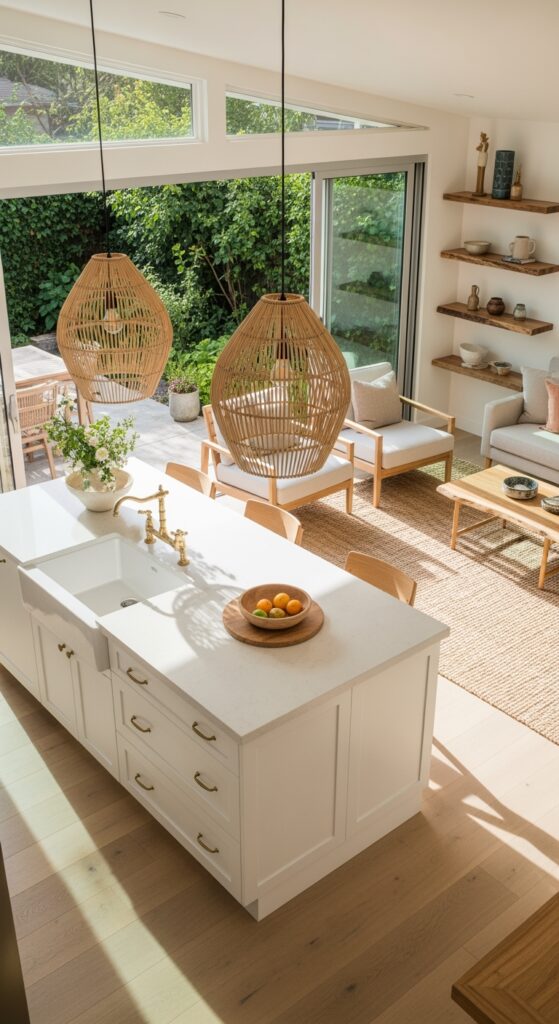 23 Small Open Kitchen And Living Room That Create Effortless Flow