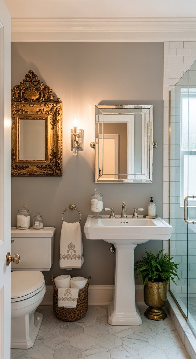ornate gilded framed ensuite