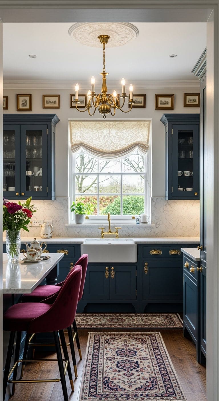 ornate victorian lighting kitchen