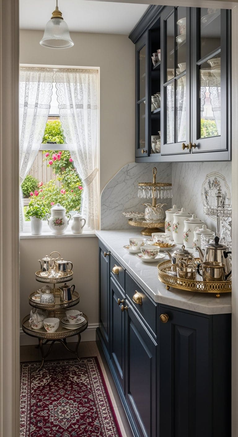 ornate victorian tray vignette