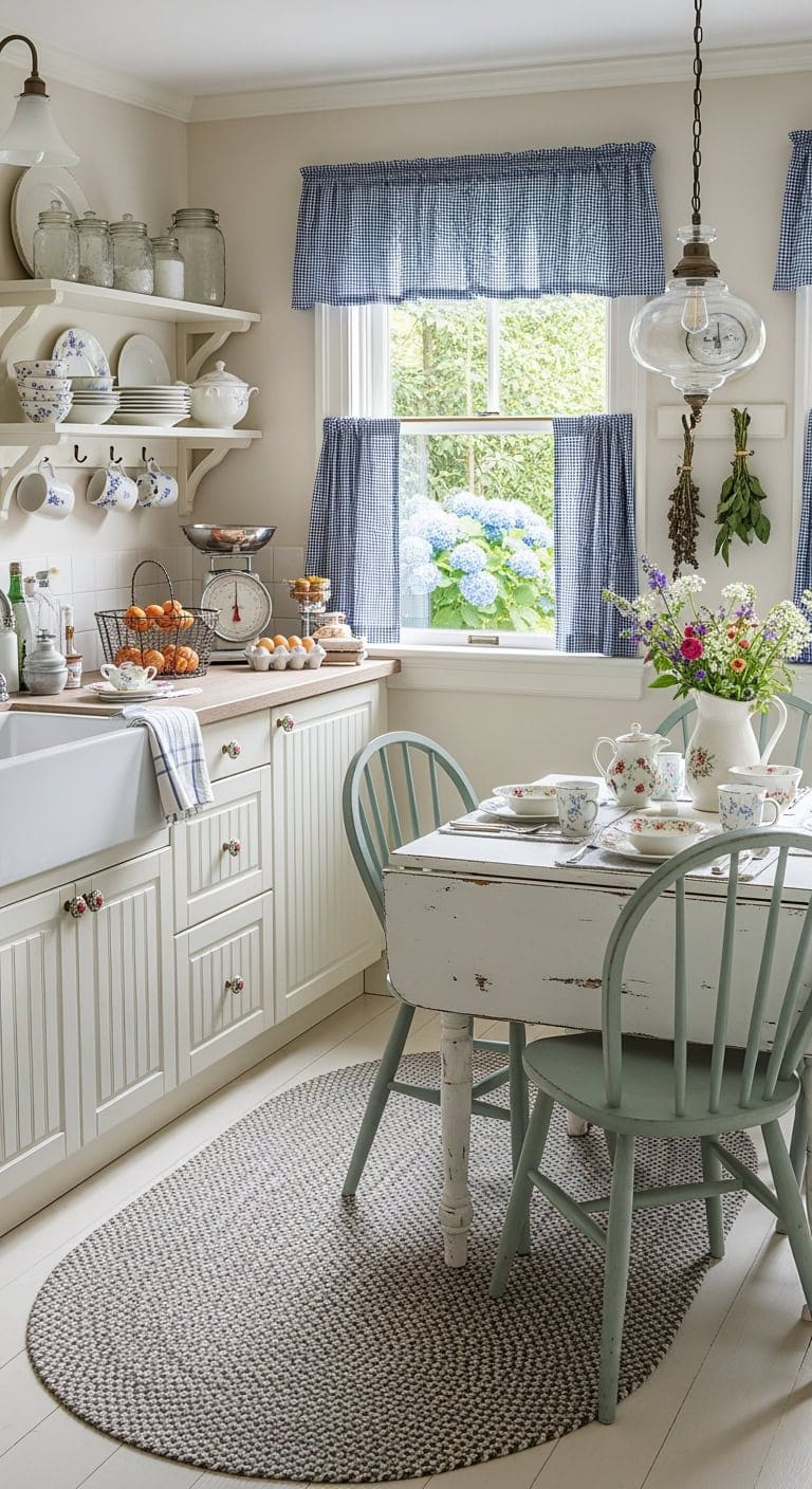 painted drop leaf cottage dining