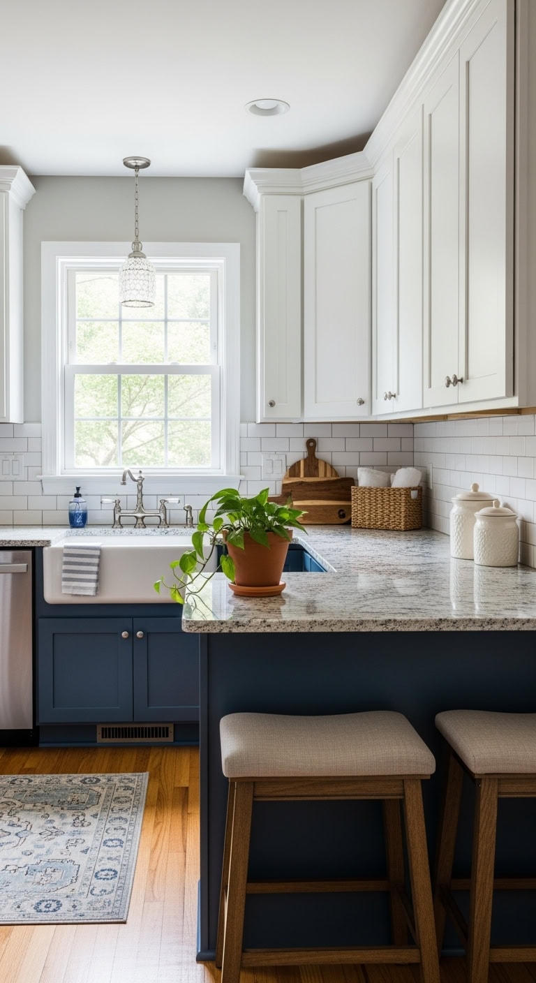 peninsula layout for cramped kitchens