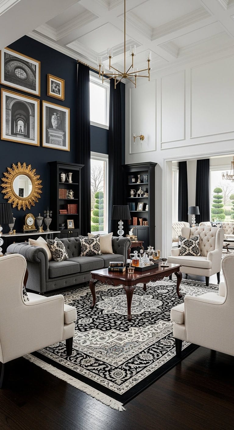 persian elegance with tufted sofas