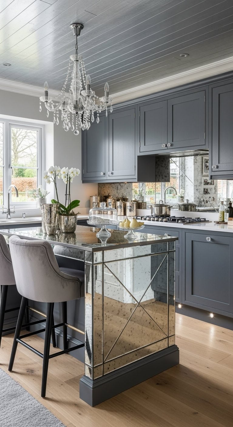 petite mirrored hollywood glamour