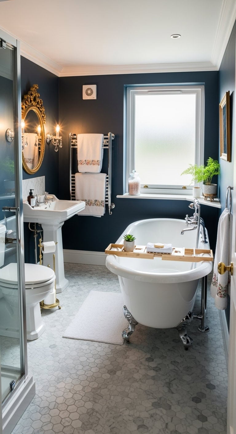 petite victorian clawfoot bathroom