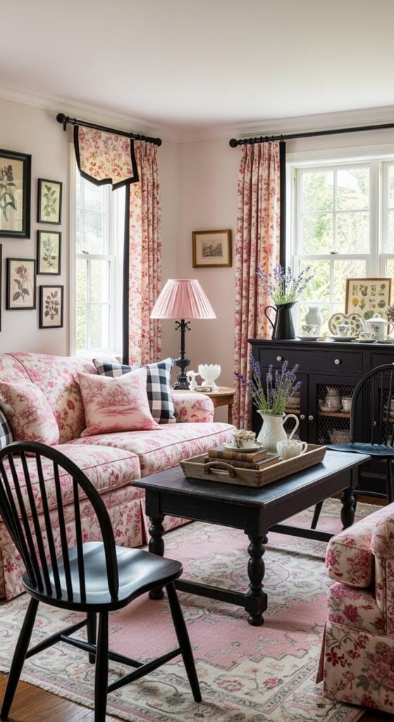 23 Pink and Black Living Room Layouts to Wow Your Guests