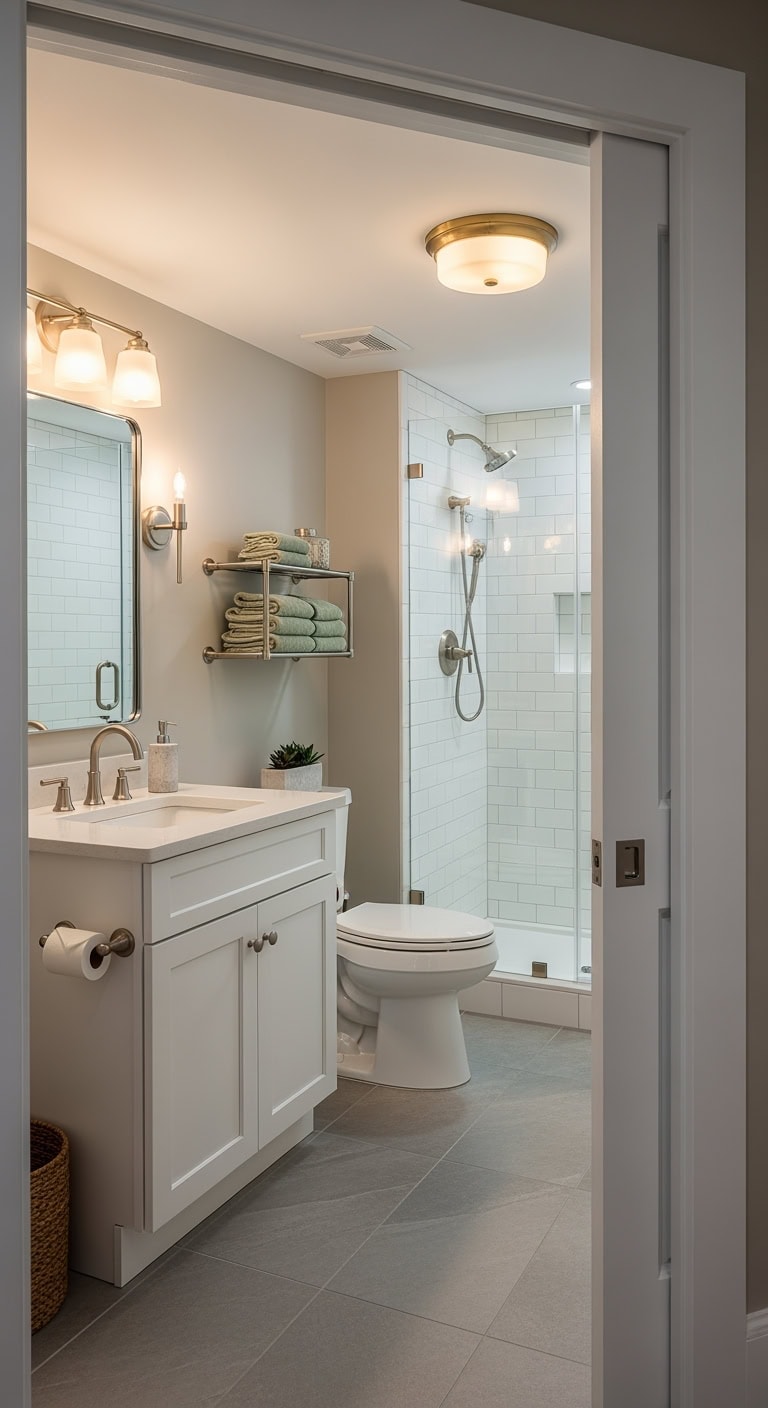 pocket door saves space