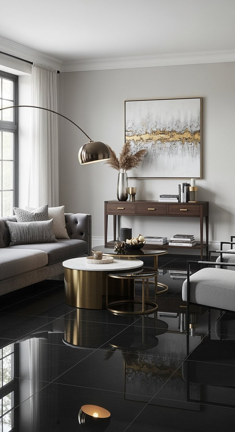 quiet luxury black gray mix