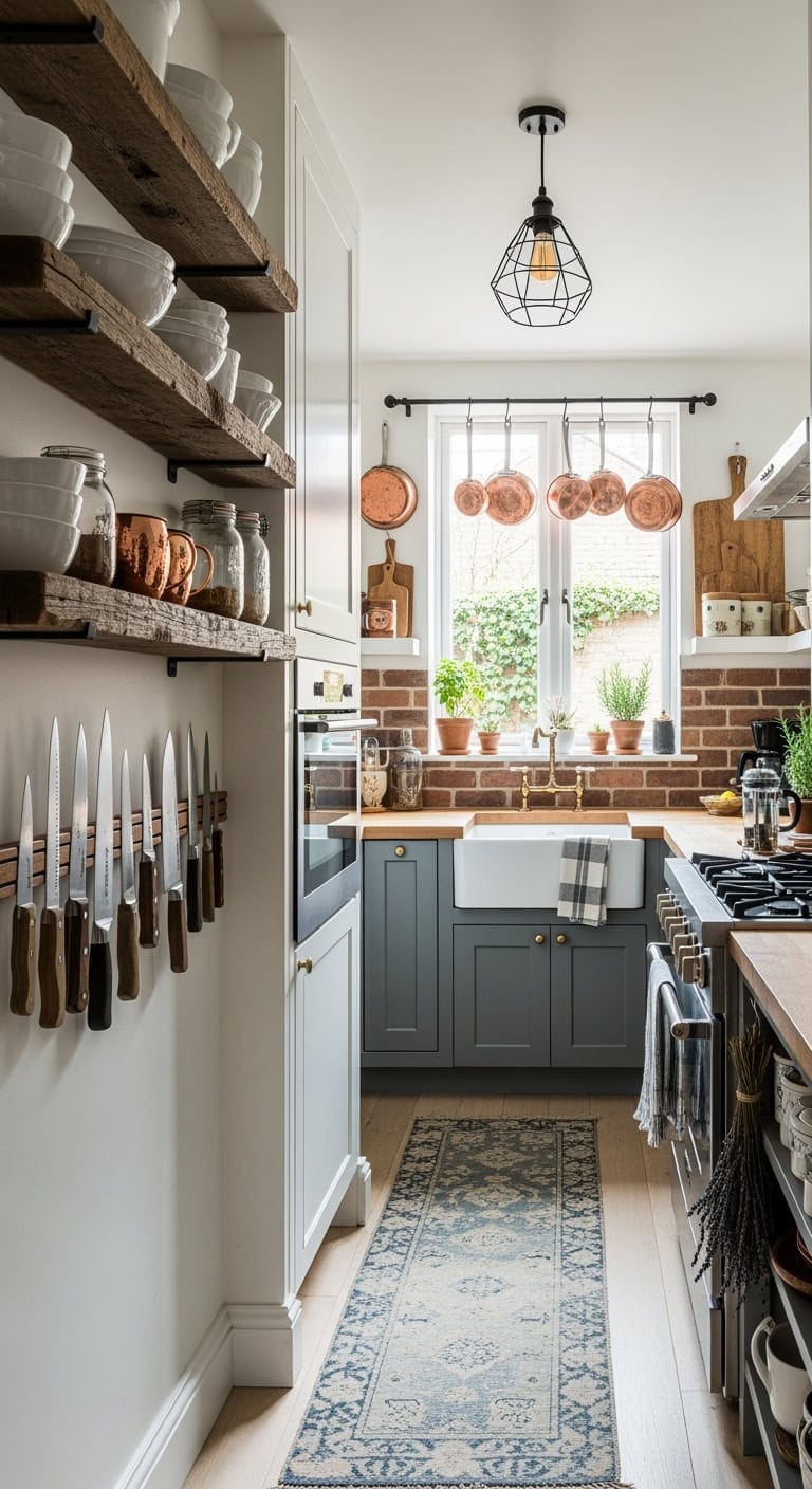 reclaimed wood cozy galley