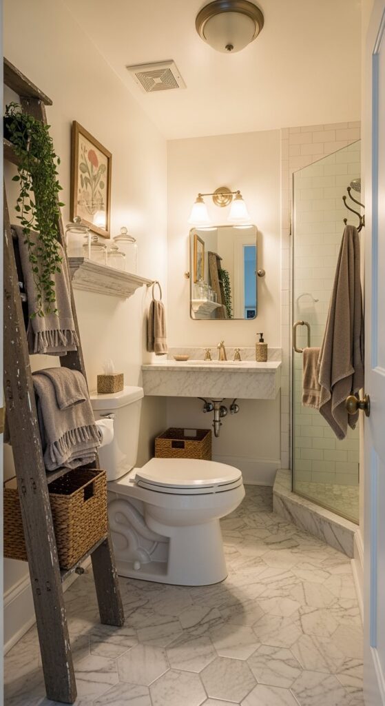 23 Small Bathroom Shelf Ideas That Add Instant Style