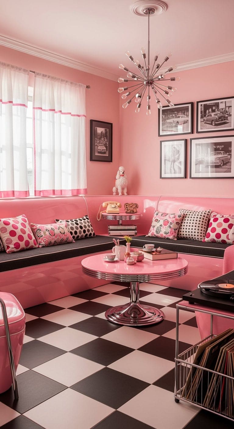 retro pink formica nostalgia