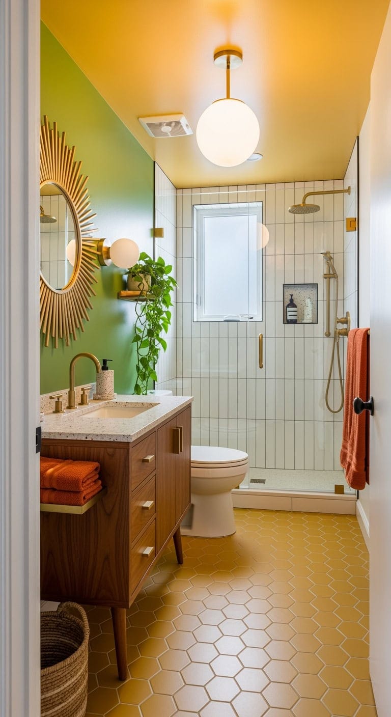 retro walnut vanity vibrance