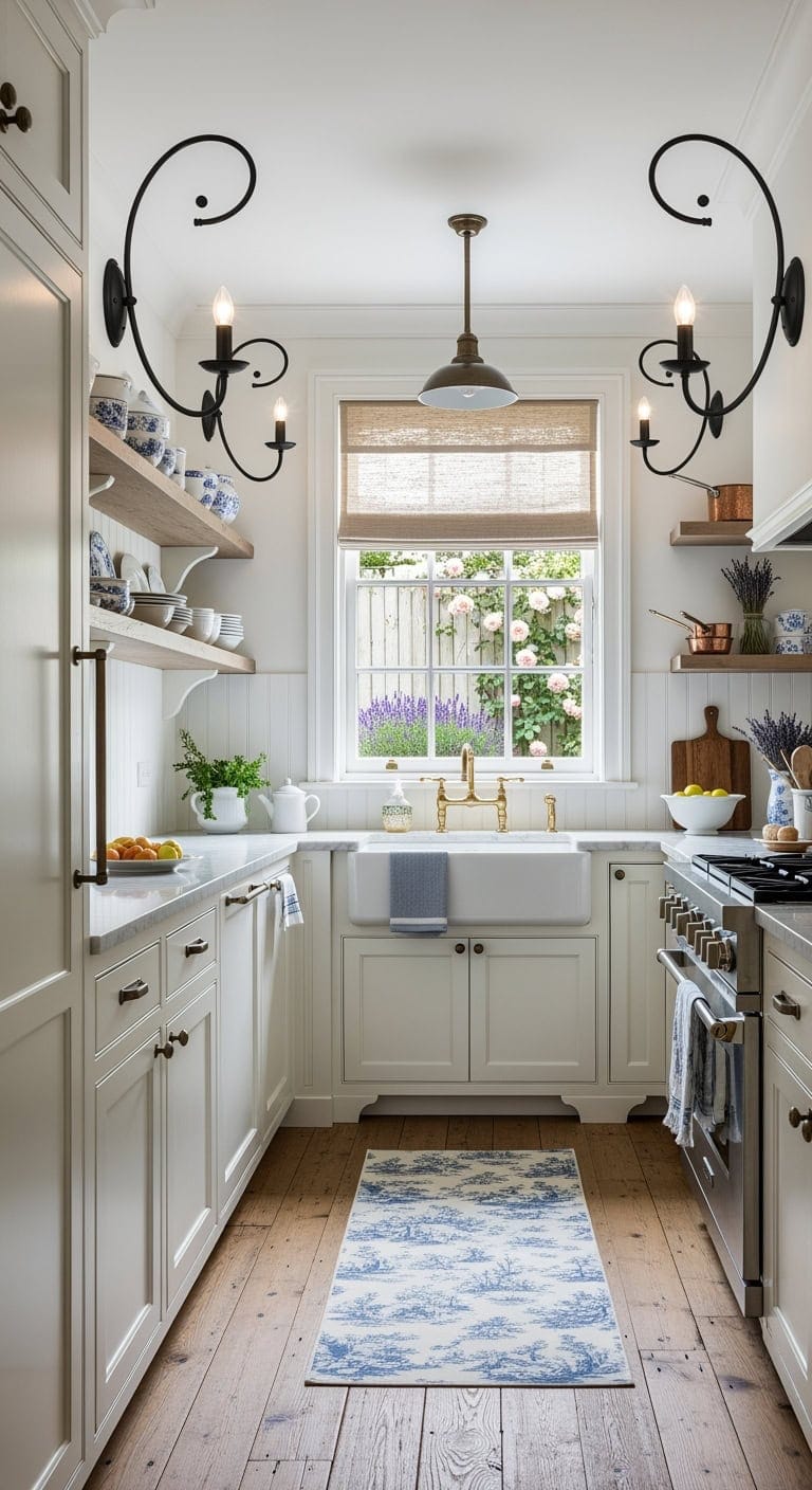 romantic french country kitchen