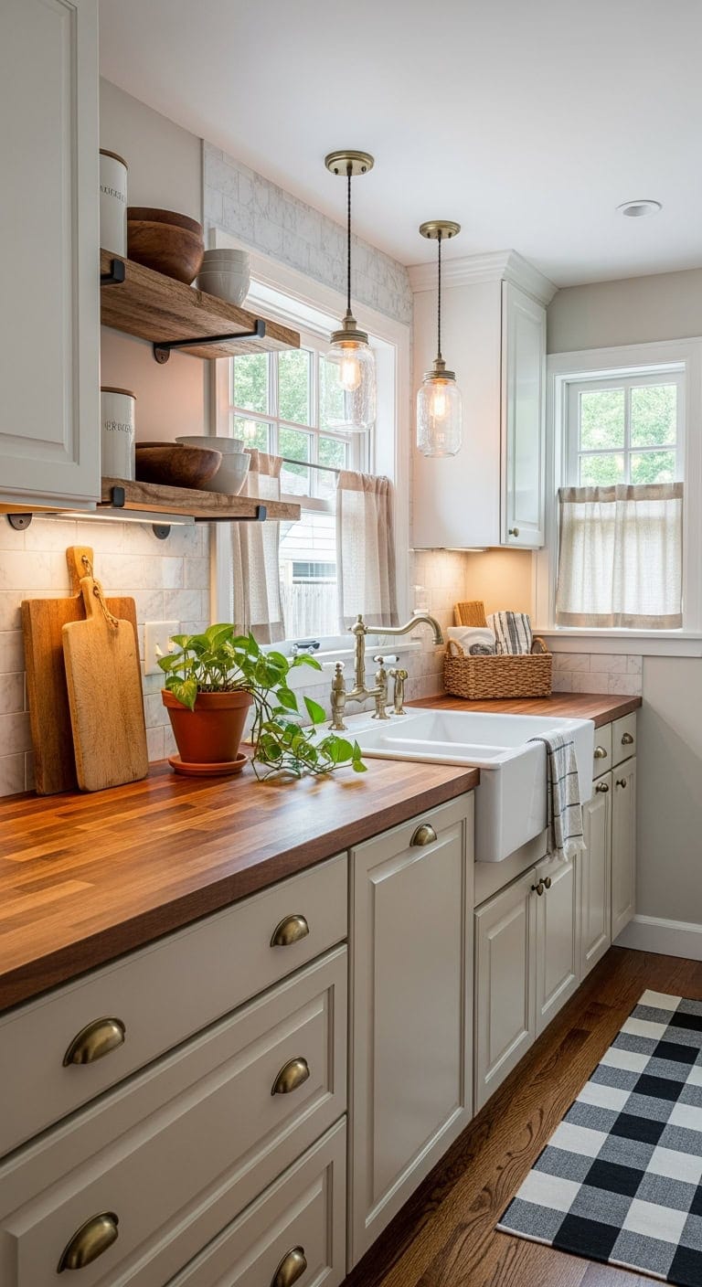 rustic compact farmhouse countertops